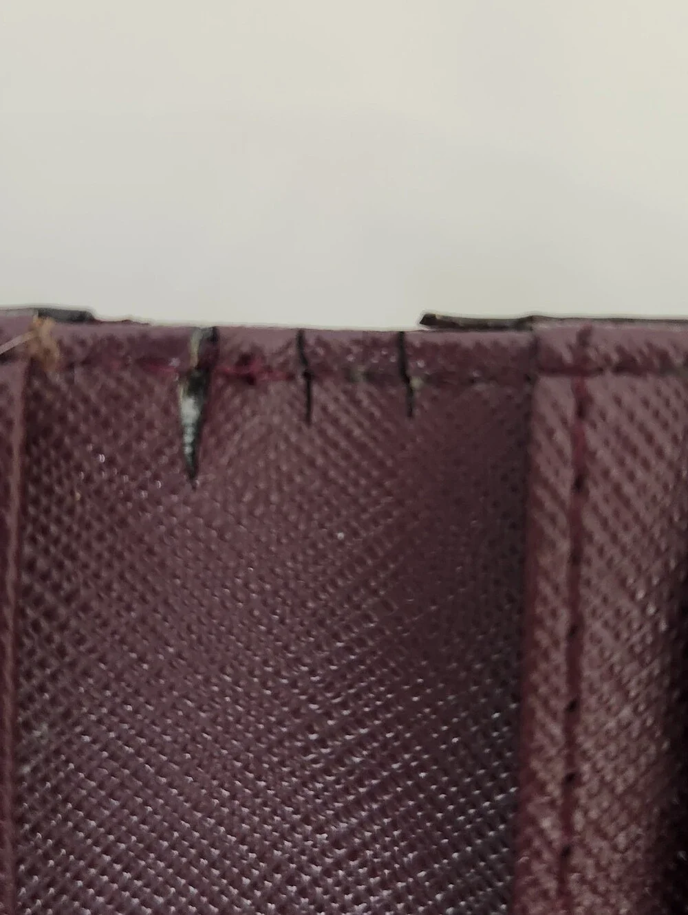 kate spade Plum Saffiano Zip-Around Wallet with Gold Logo Plaque Good Condition!